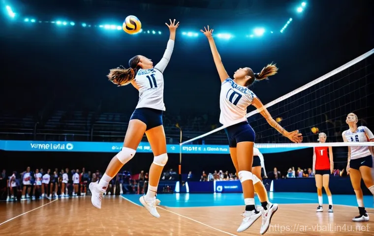 배구 관련 유명 인물 - Image Prompt 1: The Apex of Attack and Defense** 배구 관련 유명 인물 - Image Prompt 1: The Apex of Attack and Defense**