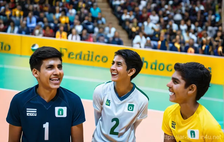 배구 경기 예매 방법 - **Prompt 1: Economic/Mid-range Fan Experience**
"A vibrant and energetic scene inside a modern i...