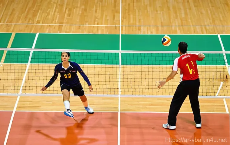 배구 코트 청소 방법 - **Prompt 1: Dynamic Play on a Pristine Court**
    "An indoor volleyball court, impeccably clean and...