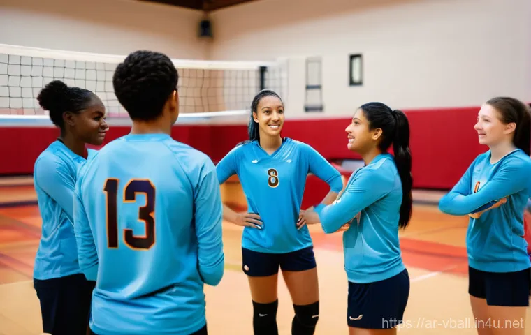 배구 코칭 철학과 원칙 - **Prompt:** "A compassionate female volleyball coach, aged 40-50, engaged in a motivational discussi...