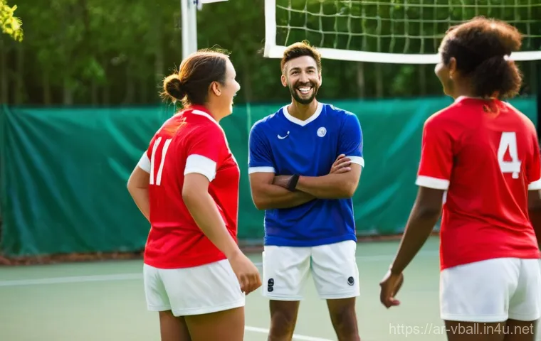 배구 교실 찾는 법 - **Prompt 1: A Welcoming Volleyball Club for New Enthusiasts**
    "A vibrant, brightly lit indoor vo...