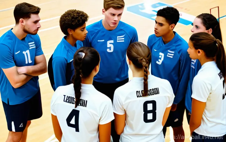 배구 초보를 위한 책 - **Prompt 1: Dynamic Game Action**
    "A thrilling, high-energy indoor volleyball match scene. The i...