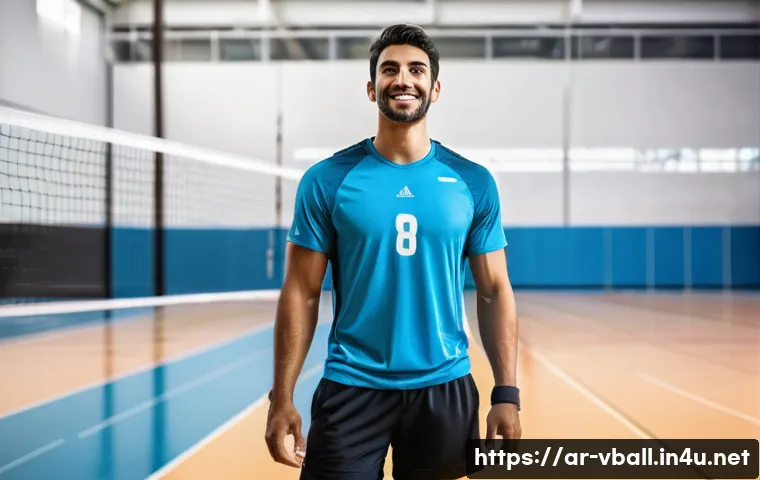 배구 경기 후 휴식법 - **Prompt:** A fit Arab male volleyball player, in his mid-twenties, with a healthy, athletic build. ...